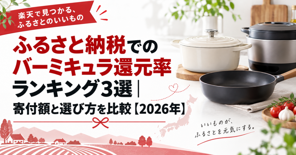 ふるさと納税のバーミキュラ還元率ランキング3選｜寄付額と選び方を比較【2026年】