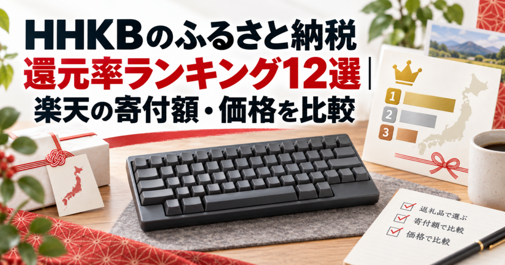 HHKBのふるさと納税還元率ランキング12選｜楽天の寄付額・価格を比較