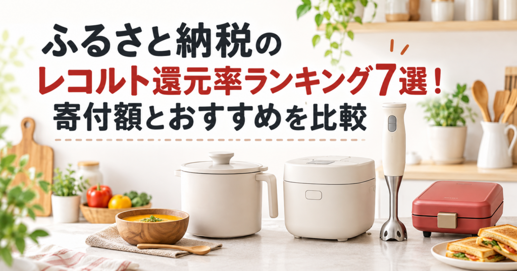 ふるさと納税のレコルト還元率ランキング7選のアイキャッチ画像